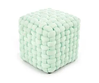 Pufa RUBIK jasnozielona