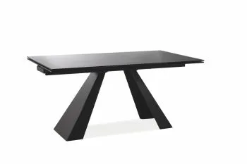 Stół rozkładany SALVADORE 120(180)x80 czarny mat