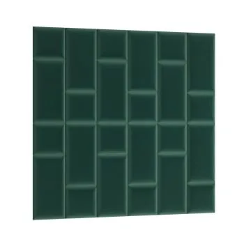 Zestaw 24 paneli tapicerowanych QUADRATTA 180x180 zielony