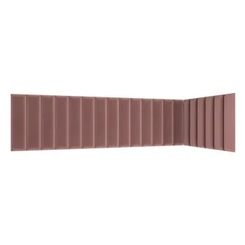 Zestaw 20 paneli tapicerowanych QUADRATTA 210x90x60 różowy