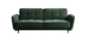 Sofa rozkładana z funkcją spania BELLIS VELVET zielona