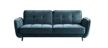 Sofa rozkładana z funkcją spania BELLIS VELVET niebieska