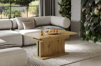Ława rozkładana podnoszona SOLARIS 110(170)x65 dąb artisan