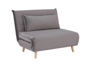 Fotel rozkładany SPIKE VELVET szary