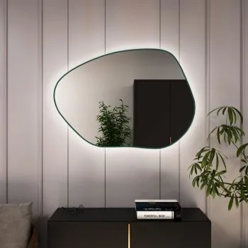 Lustro łazienkowe PALETTA LED 80x57cm kolor ramki do wyboru