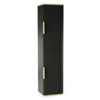 Szafka łazienkowa RIVELA 2D 40x160cm czarna