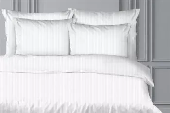 Poszewka Hotelowa SATYNA CVC 80x80 biała Premium