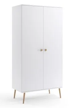 Szafa LEBEL z drążkiem 100cm biała mat