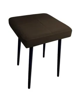 Taboret SQUARE MG VELVET brązowy