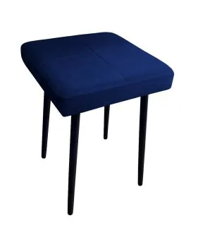 Taboret SQUARE MG VELVET granatowy
