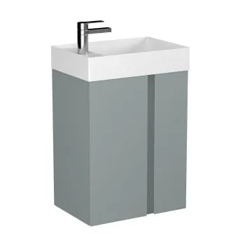 Szafka pod umywalkę UNIQ 49 cm szaro-zielona półmat z CARGO