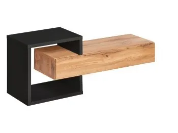 Konsola wisząca EASY 100x40 dąb wotan/czarna