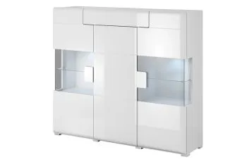 Komoda wysoka TOLEDO 3D1S 147 biała połysk