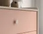 Komoda dziecięca MEVEL 06 różowa I sklep meblowy MIRAT. styl PASTELE kolekcja MEVEL
