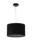 Lampa wisząca HOME 30 czarna welurowa walec | MIRAT.