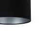 Lampa wisząca HOME 40 czarna/srebrna walec welurowa | MIRAT. w stylu kolekcja