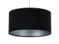 Lampa wisząca HOME 40 czarna/srebrna walec welurowa | MIRAT. w stylu kolekcja