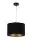 Lampa wisząca HOME 30 czarna/złota elegancka welurowa | MIRAT. w stylu  kolekcja