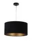 Lampa wisząca HOME 40 czarna/złota w kształcie walca na 1 żarówkę | MIRAT. w stylu kolekcja