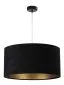 Lampa wisząca HOME 50 czarna/złota welurowa ręcznie robiona | MIRAT. w stylu  kolekcja
