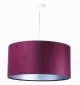 Lampa wisząca HOME 60 fioletowa/srebrna nad stół do salonu | MIRAT.