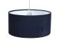 Lampa wisząca HOME 30 granatowa/biała welurowa w kształcie walca | MIRAT.