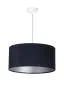 Lampa wisząca HOME 30 granatowa/srebrna w kształcie walca | MIRAT.