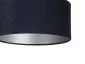 Lampa wisząca HOME 30 granatowa/srebrna w kształcie walca | MIRAT.