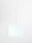 Lampa wisząca HOME 30 biała nowoczesna do salonu | MIRAT.
