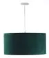 Lampa wisząca HOME 30 zielona/biała welurowa do jadalni | MIRAT.