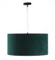 Lampa wisząca HOME 40 zielona/złota welurowa do salonu | MIRAT.