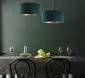 Lampa wisząca HOME 50 zielona/złota nowoczesna nad stół | MIRAT.