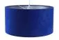 Lampa wisząca HOME 50 niebieska/srebrna walec welurowa | MIRAT.