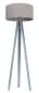 Lampa stojąca HOME 50 szara na drewnianej podstawie | MIRAT. w stylu kolekcja