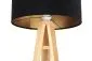 Lampa stojąca HOME 40 czarna/złota/sosna na trójnogu | MIRAT. w stylu  kolekcja