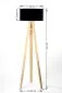 Lampa stojąca HOME 40 czarna/złota/sosna na trójnogu | MIRAT. w stylu  kolekcja