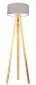 Lampa stojąca HOME 40 szara/biała/sosna w stylu skandynawskim | MIRAT. w stylu  kolekcja