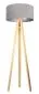 Lampa stojąca HOME 50 szara/srebrna/sosna welurowa | MIRAT.