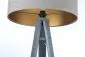 Lampa stojąca HOME 40 szara/złota/szara do salonu | MIRAT.