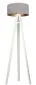 Lampa stojąca HOME 40 szara/złota/biała w stylu skandynawskim | MIRAT.
