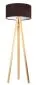 Lampa stojąca HOME 50 brązowa/biała/sosna z włącznikiem nożnym | MIRAT.