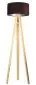 Lampa stojąca HOME 40 brązowa/srebrna/sosna do salonu | MIRAT.