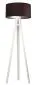 Lampa stojąca HOME 50 brązowa/srebrna/biała welurowa | MIRAT.