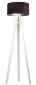 Lampa stojąca HOME 40 brązowa/srebrna/biała na trójnogu | MIRAT.
