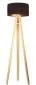Lampa stojąca HOME 40 brązowa/złota/sosna w stylu skandynawskim | MIRAT.