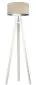 Lampa stojąca HOME 40 beżowa/srebrna/biała do salonu | MIRAT.