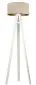 Lampa stojąca HOME 40 beżowa/złota/biała na trójnogu | MIRAT.