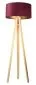 Lampa stojąca HOME 50 bordowa/złota/sosna welurowa | MIRAT.