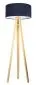 Lampa stojąca HOME 50 granatowa/biała/sosna welurowa | MIRAT.