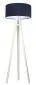 Lampa stojąca HOME 50 granatowa/biała/biała z włącznikiem nożnym | MIRAT.